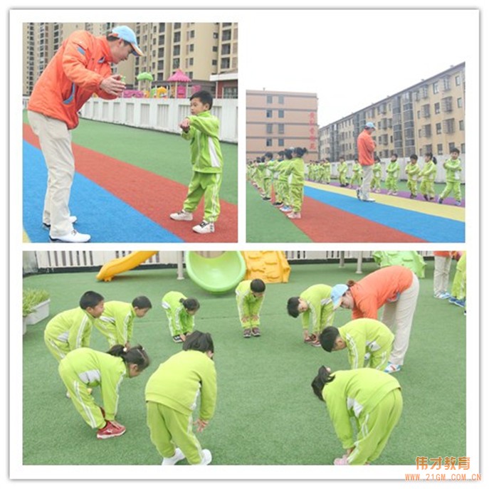 湖北仙桃和合偉才幼兒園：高爾夫戶外生態(tài)課程開桿了！