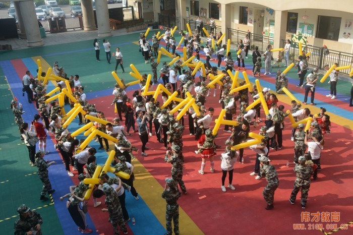 潼南偉才幼兒園慶祝建國70周年 “我是小小兵”親子運(yùn)動會