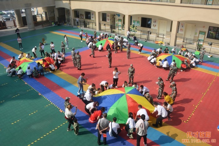 潼南偉才幼兒園慶祝建國70周年 “我是小小兵”親子運(yùn)動會