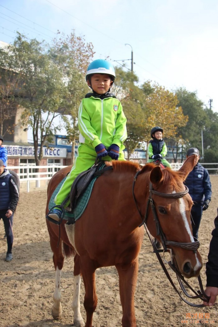 遼寧大連偉才幼兒園：馬術(shù)課